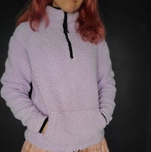 Purple zip up